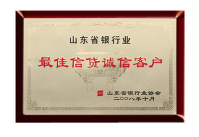 山東省銀行業(yè)******信貸誠(chéng)信客戶